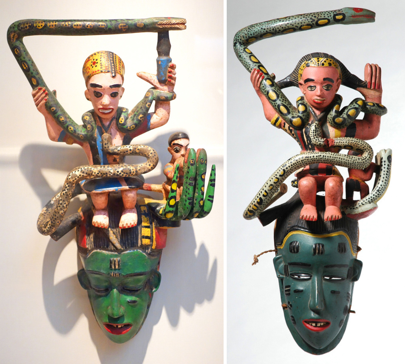 2 Mami Wata Guro Masks