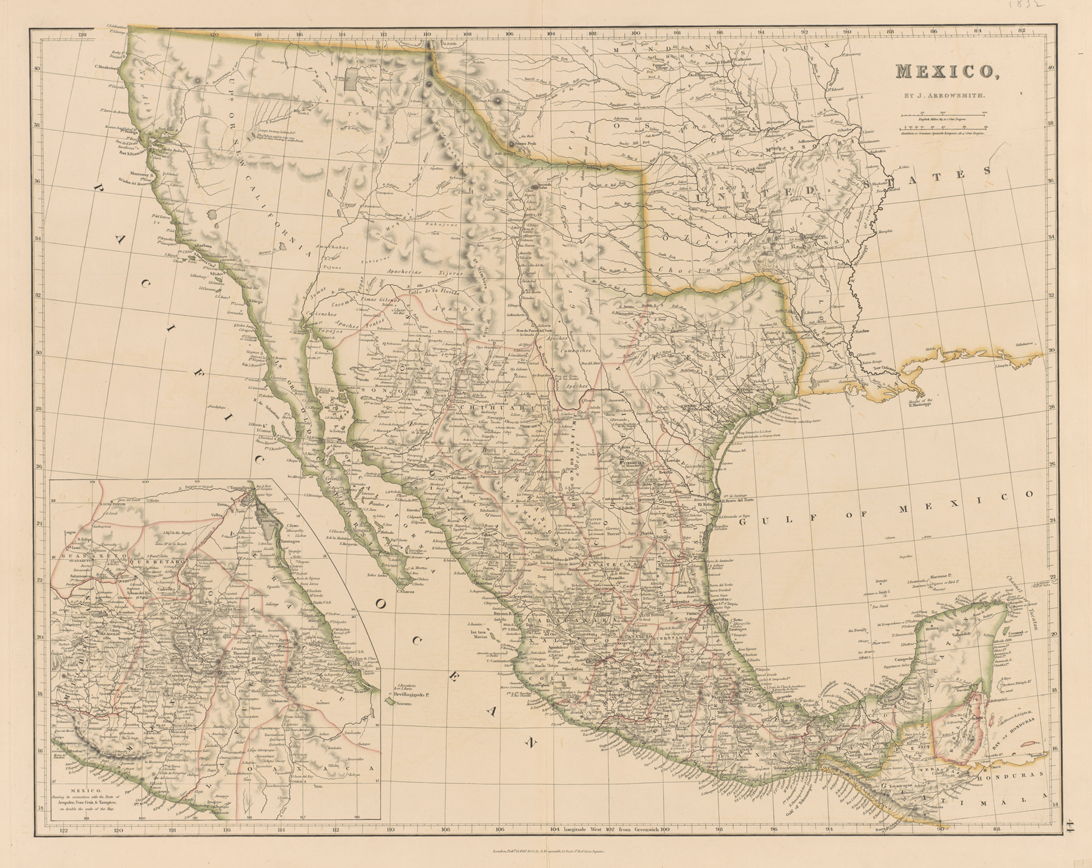 Arrowsmith Mexico 1832 map