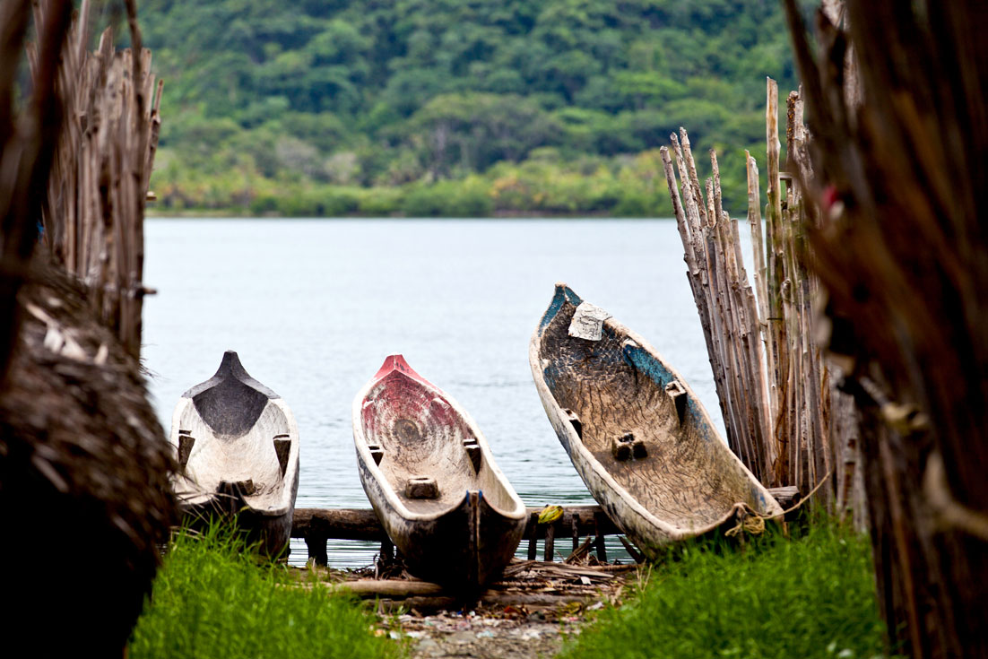 Cayucos en Kuna Yala