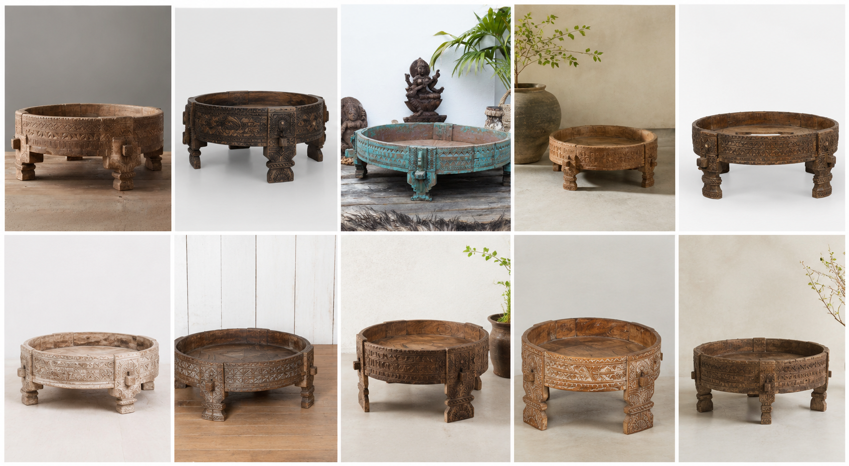 Mosaic of chakki tables. Ai-generated image. Mosaic of chakki tables. Ai-generated image.
