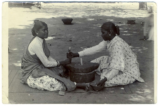 Indian Women Grinding