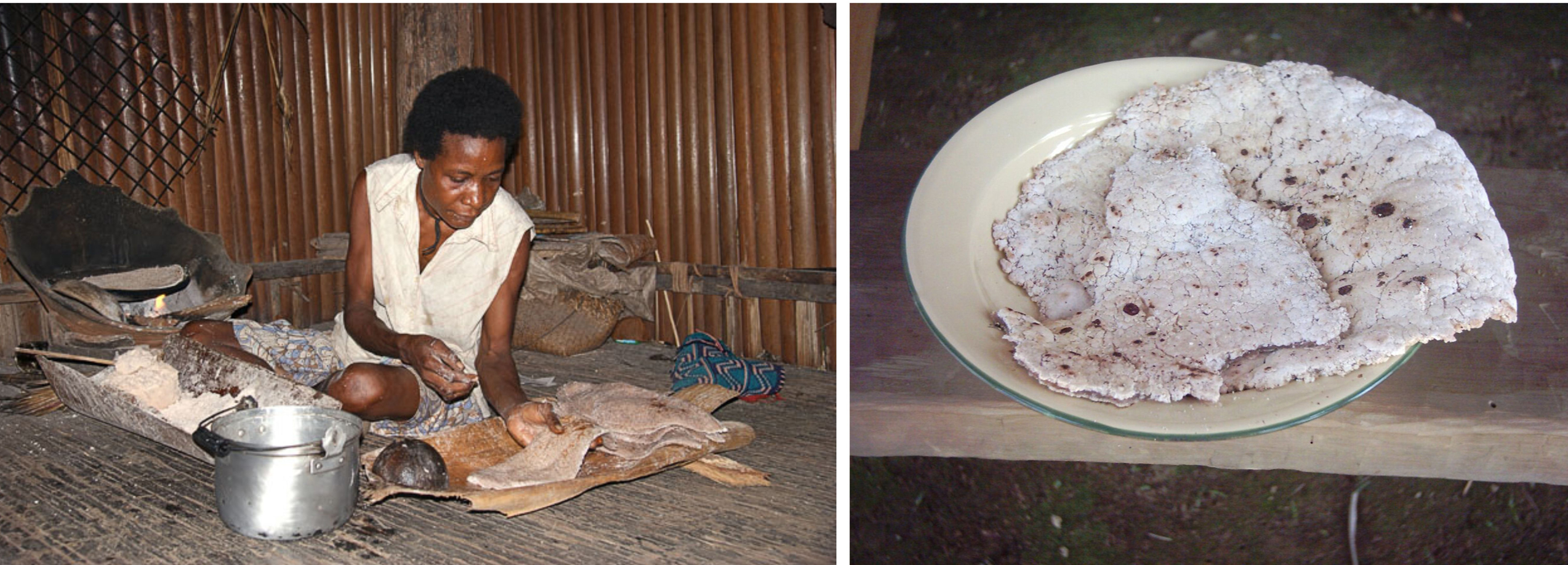 Sago pancake preparation Sago pancake preparation