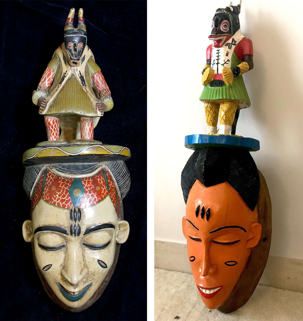 Guro Masks with Zamblé masker on top