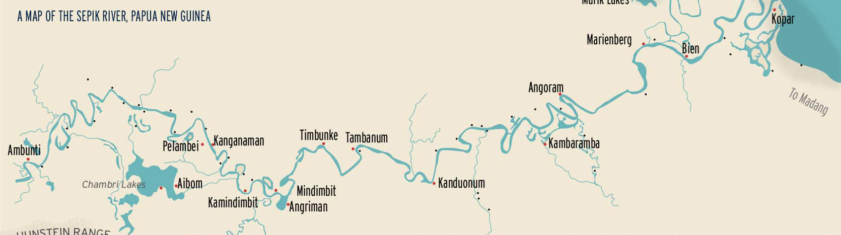 Sepik map Sepik map