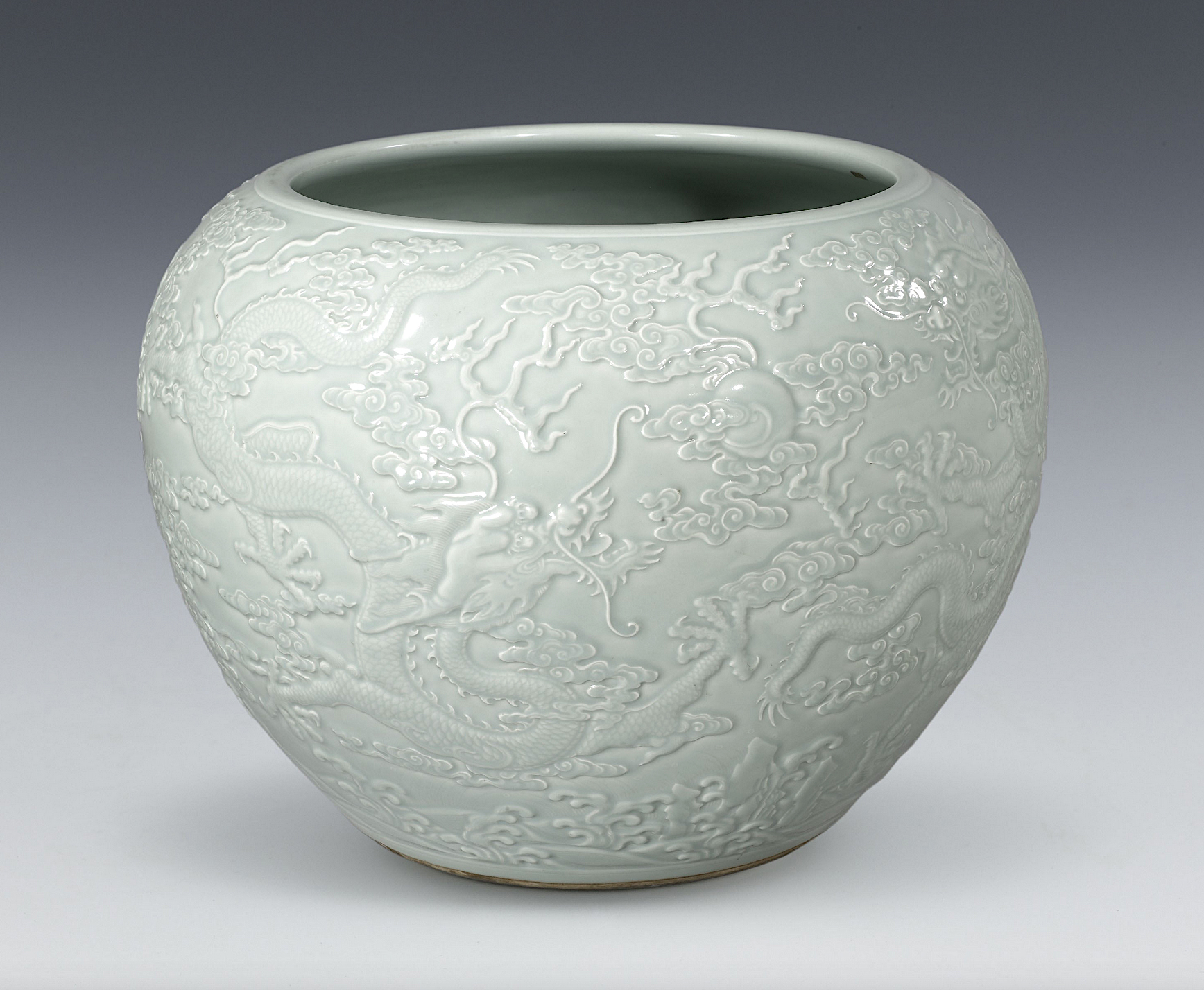 Japanese Porcelain Vase With Delicate Hand Painted Floral Spray on  Craquelure Glaze