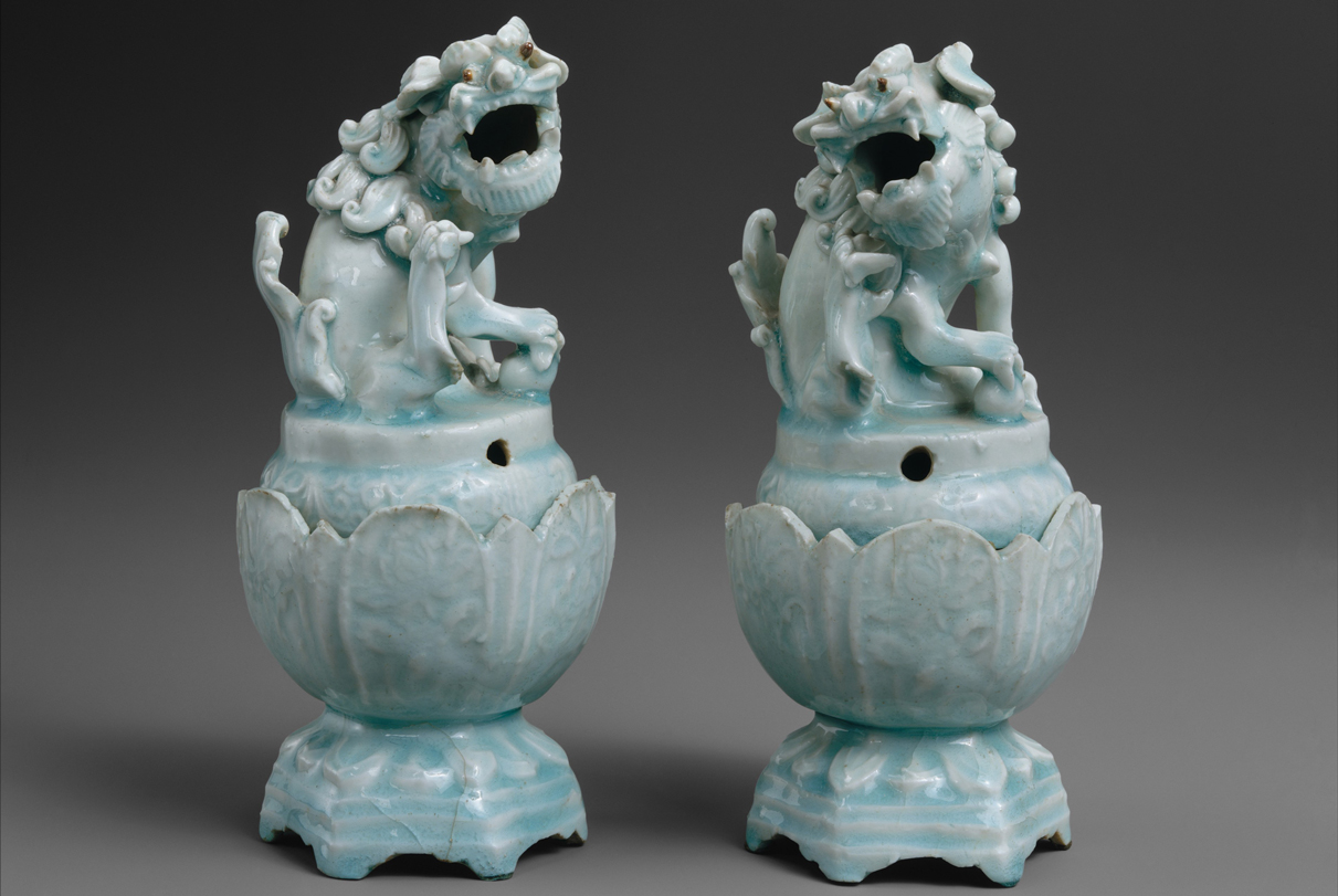 Qingbai Lion Incense Burners