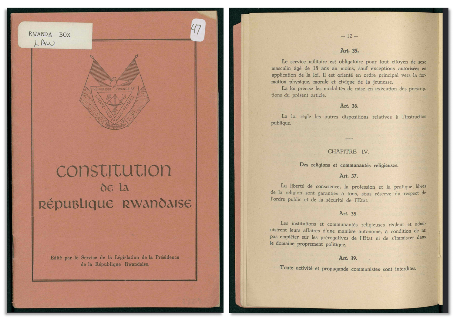 Constitution du Rwanda