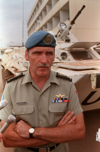 Dallaire at Kigali Airport