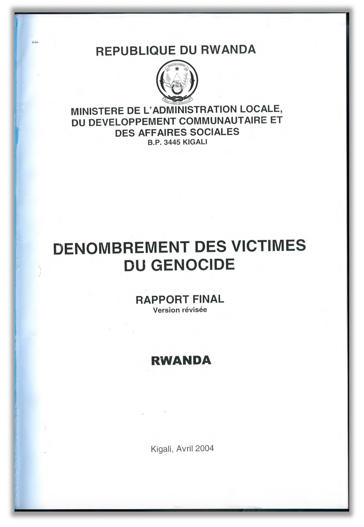 Denombrement des Victimes