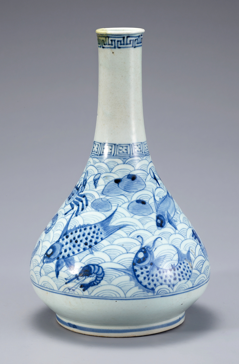 Korean Blue and White Porcelain Vase