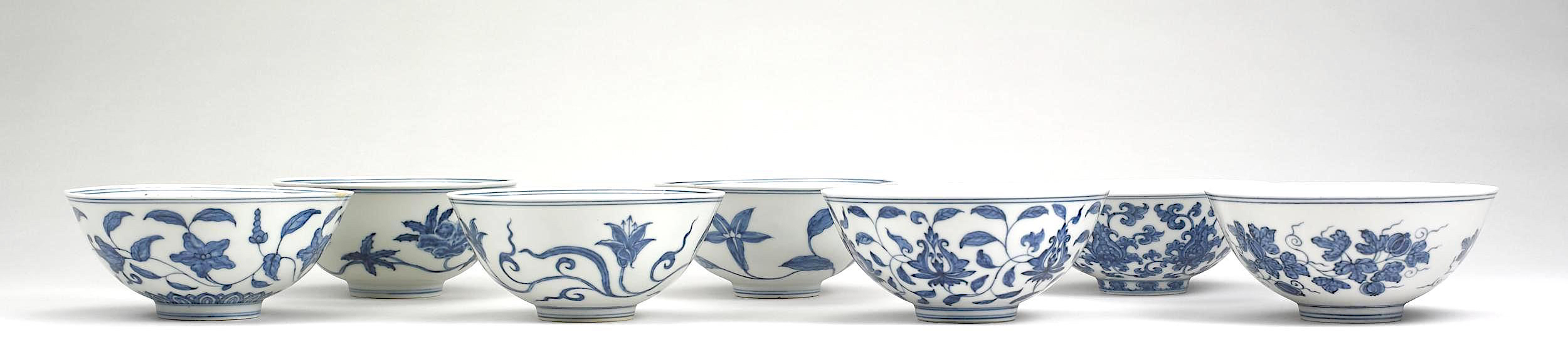 Set of Seven Bowls Chenghua