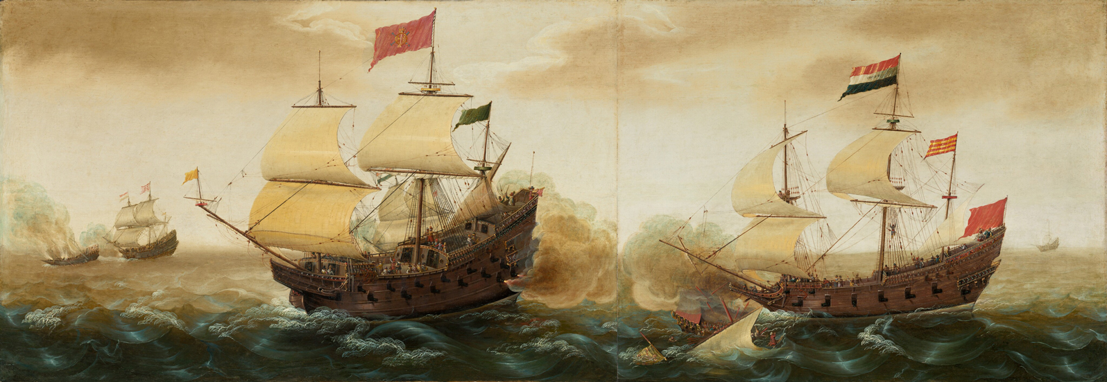 Dutch and Spanish Warships