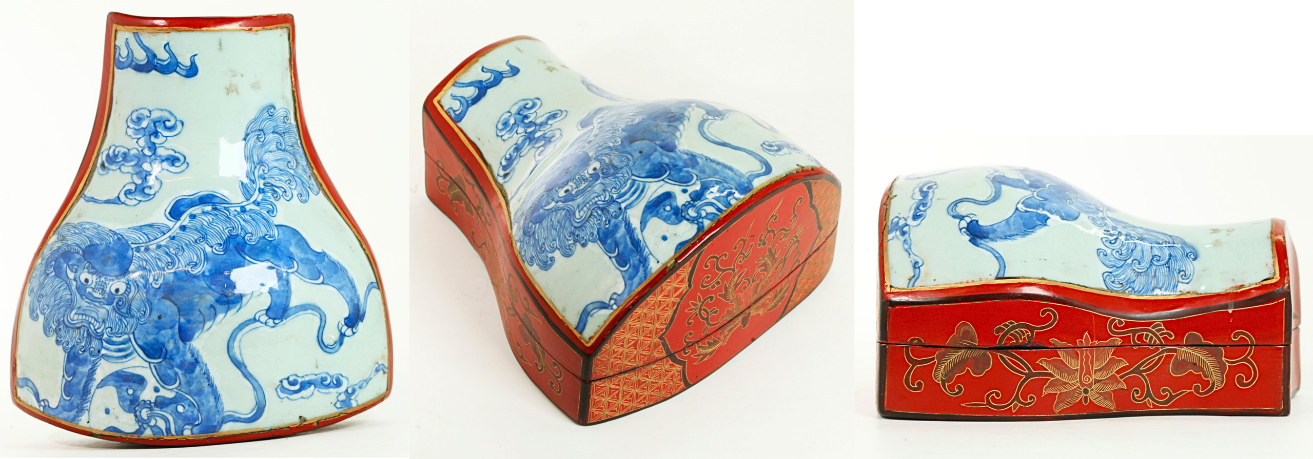 Blue and white porcelain Chinese Box
