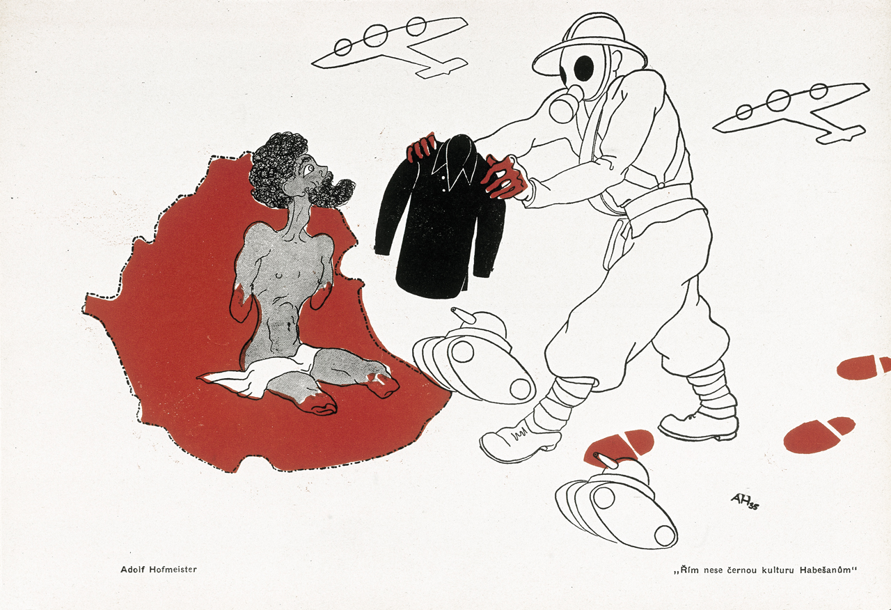 Adolf Hoffmeister, Řím nese černou kulturu Habešanům Adolf Hoffmeister, Řím nese černou kulturu Habešanům
