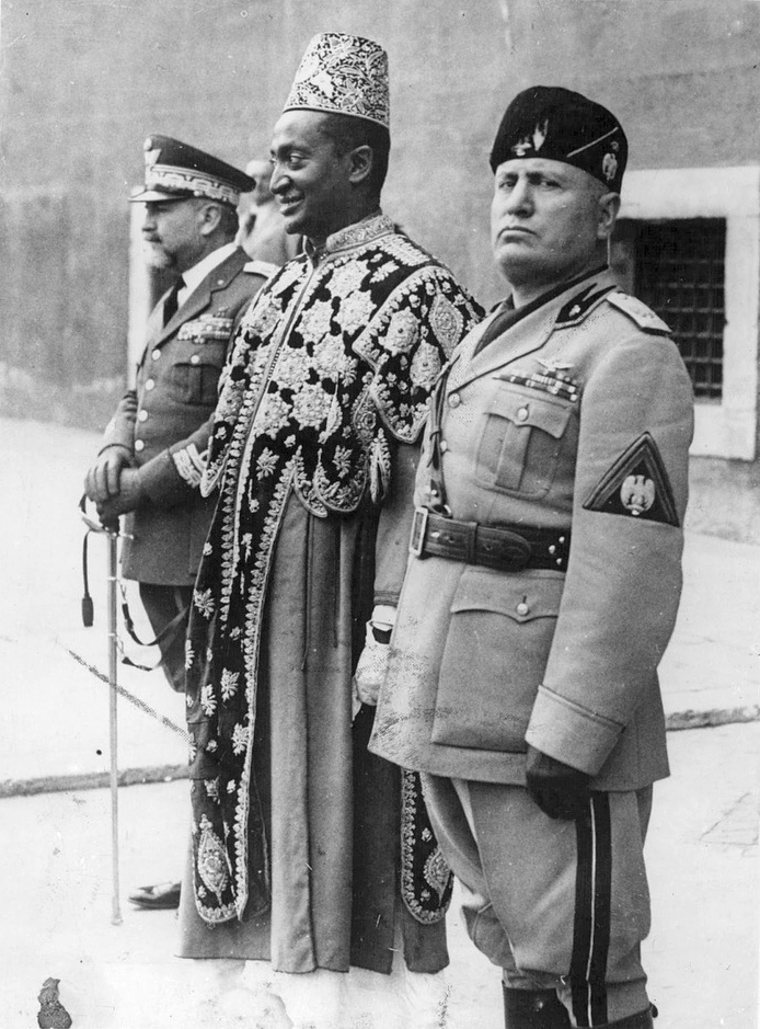 Benito Mussolini with the Sultan of Jimma Benito Mussolini with the Sultan of Jimma