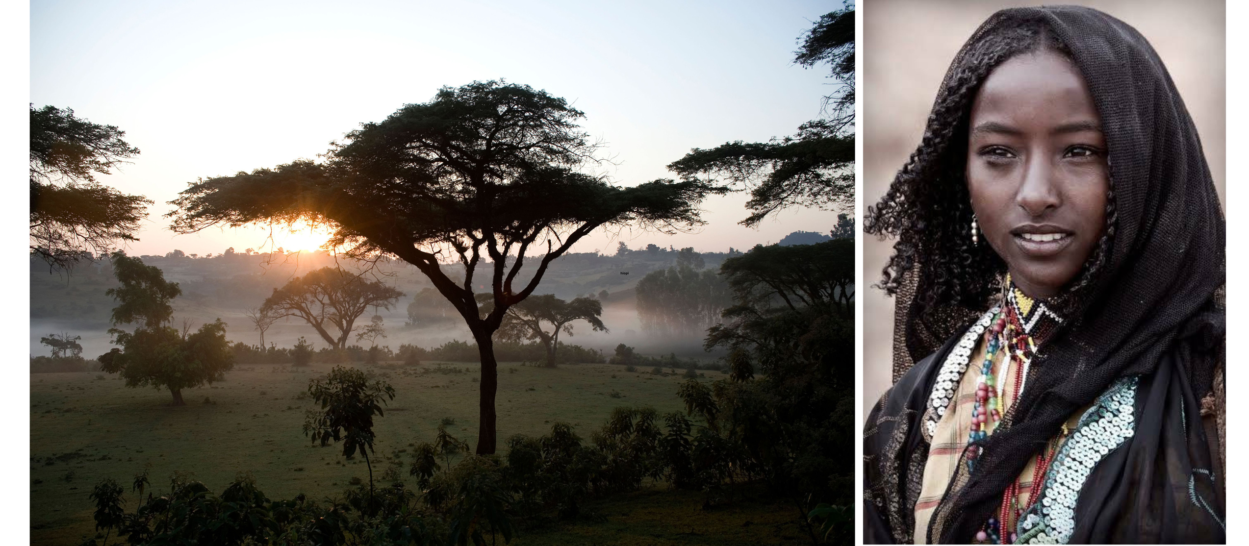 Dawn near Jimma and Oromo Girl Dawn near Jimma and Oromo Girl