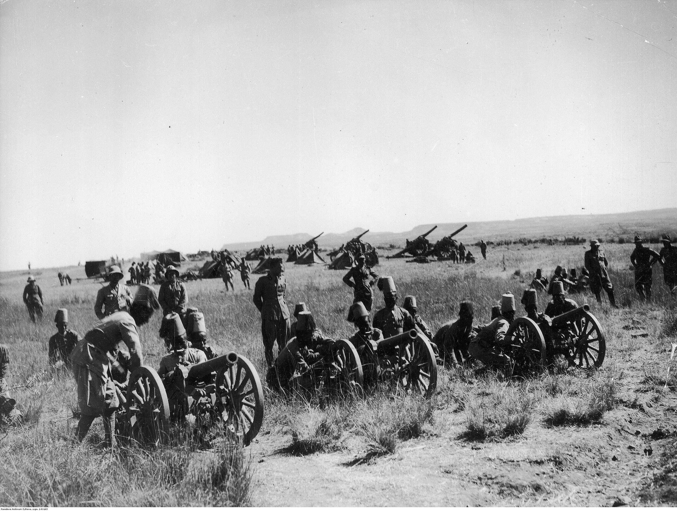 Italian artillery during the Second Italo-Ethiopian War Italian artillery during the Second Italo-Ethiopian War