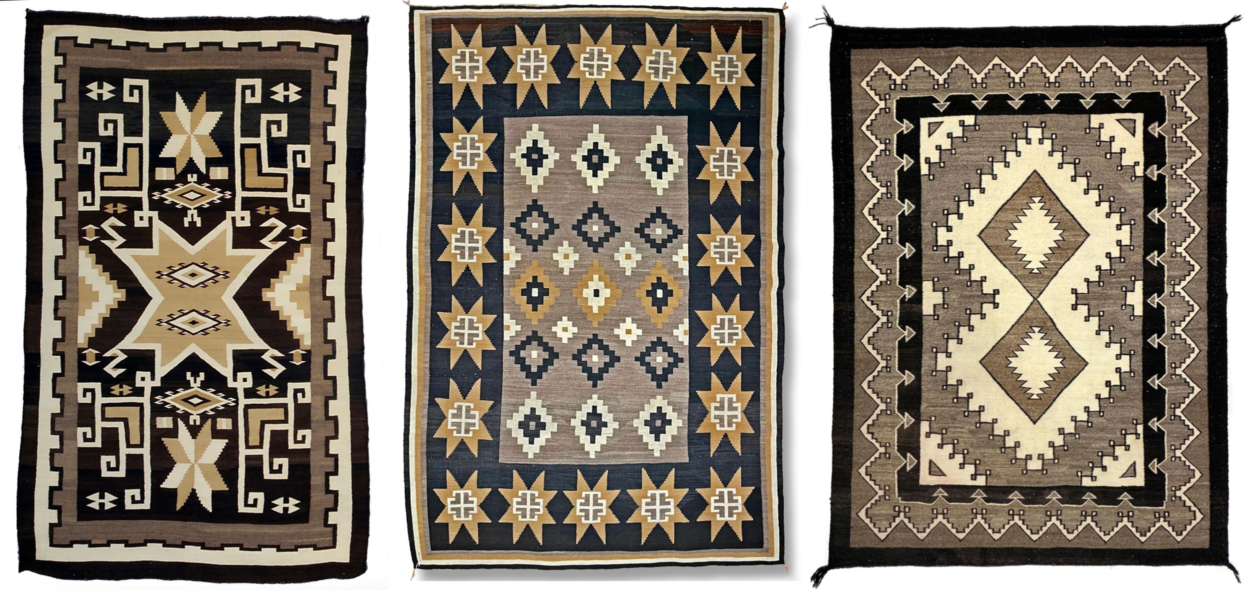 3 Two Grey Hills Old Rugs 1 3 Two Grey Hills Old Rugs 1