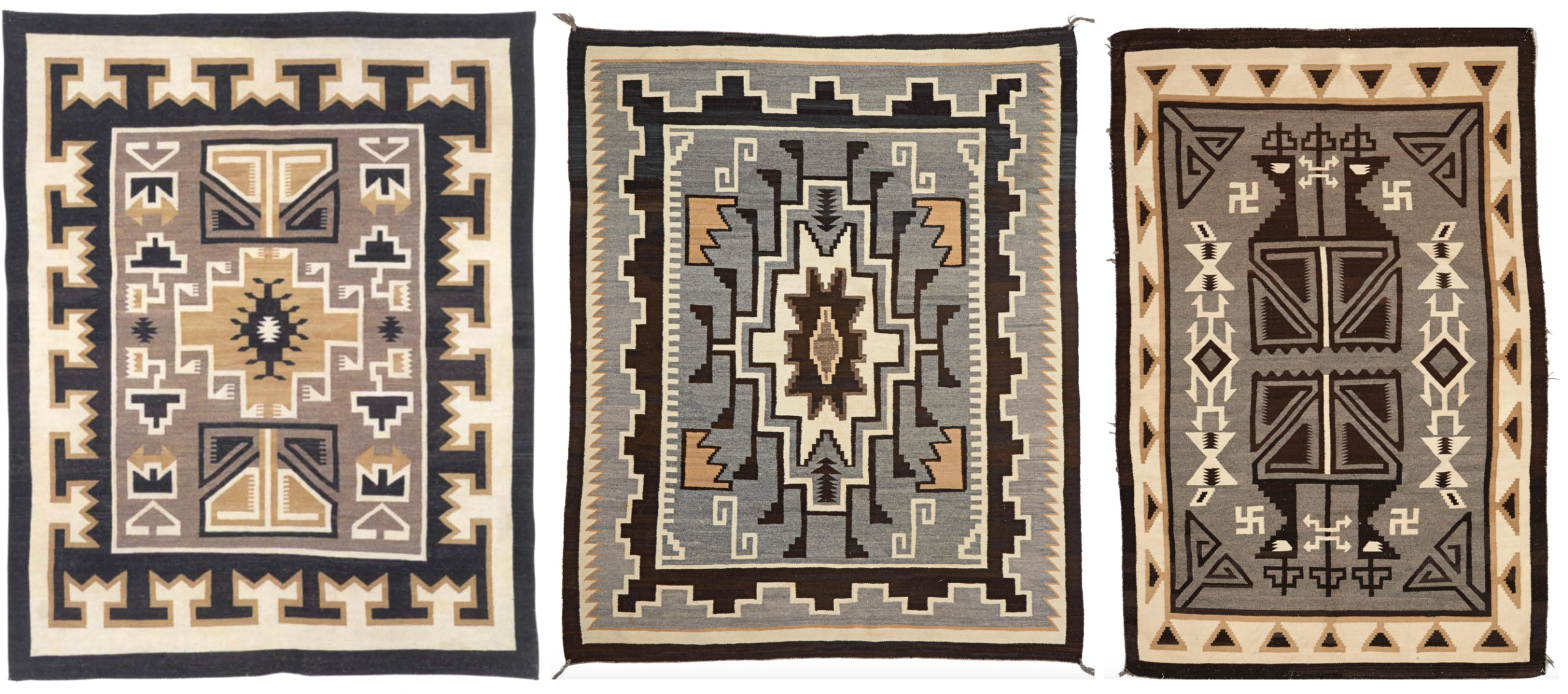 3 Two Grey Hills Old Rugs 2 3 Two Grey Hills Old Rugs 2
