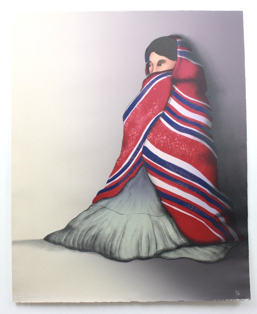 Navajo Woman with Blanket by R.C. Gorman Navajo Woman with Blanket by R.C. Gorman