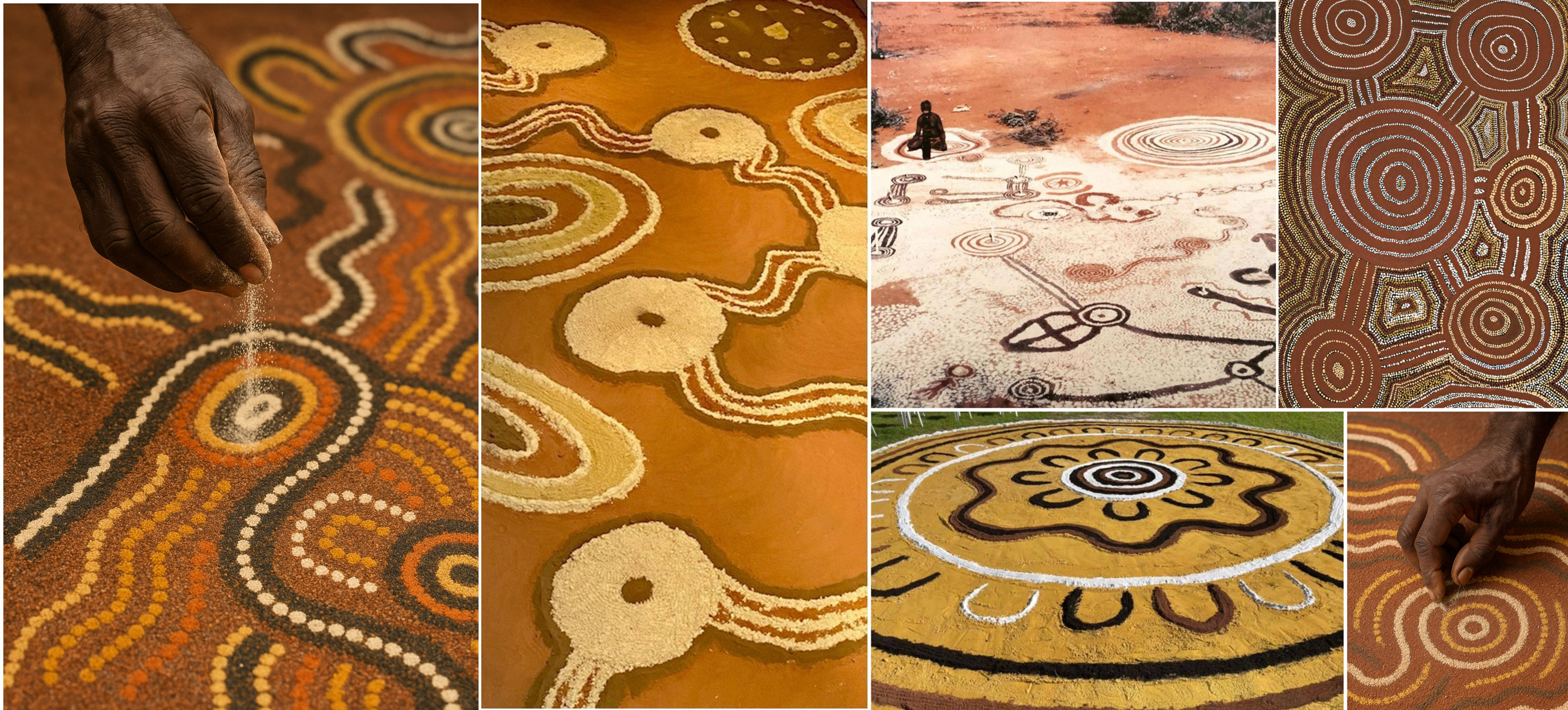 Aboriginal Sandpainting Aboriginal Sandpainting