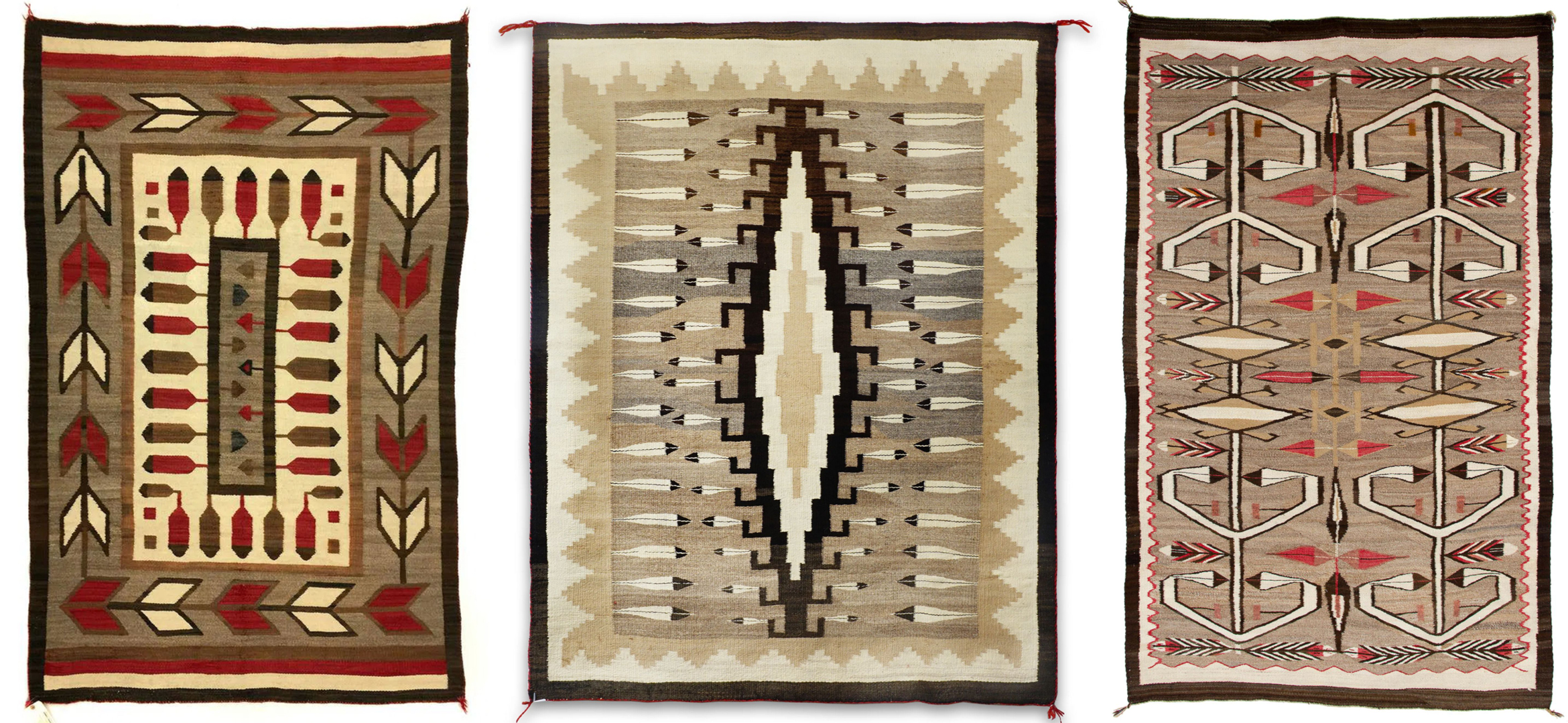 Navajo Crystal Rug – Arrows and Feathers Navajo Crystal Rug - Arrows and Feathers