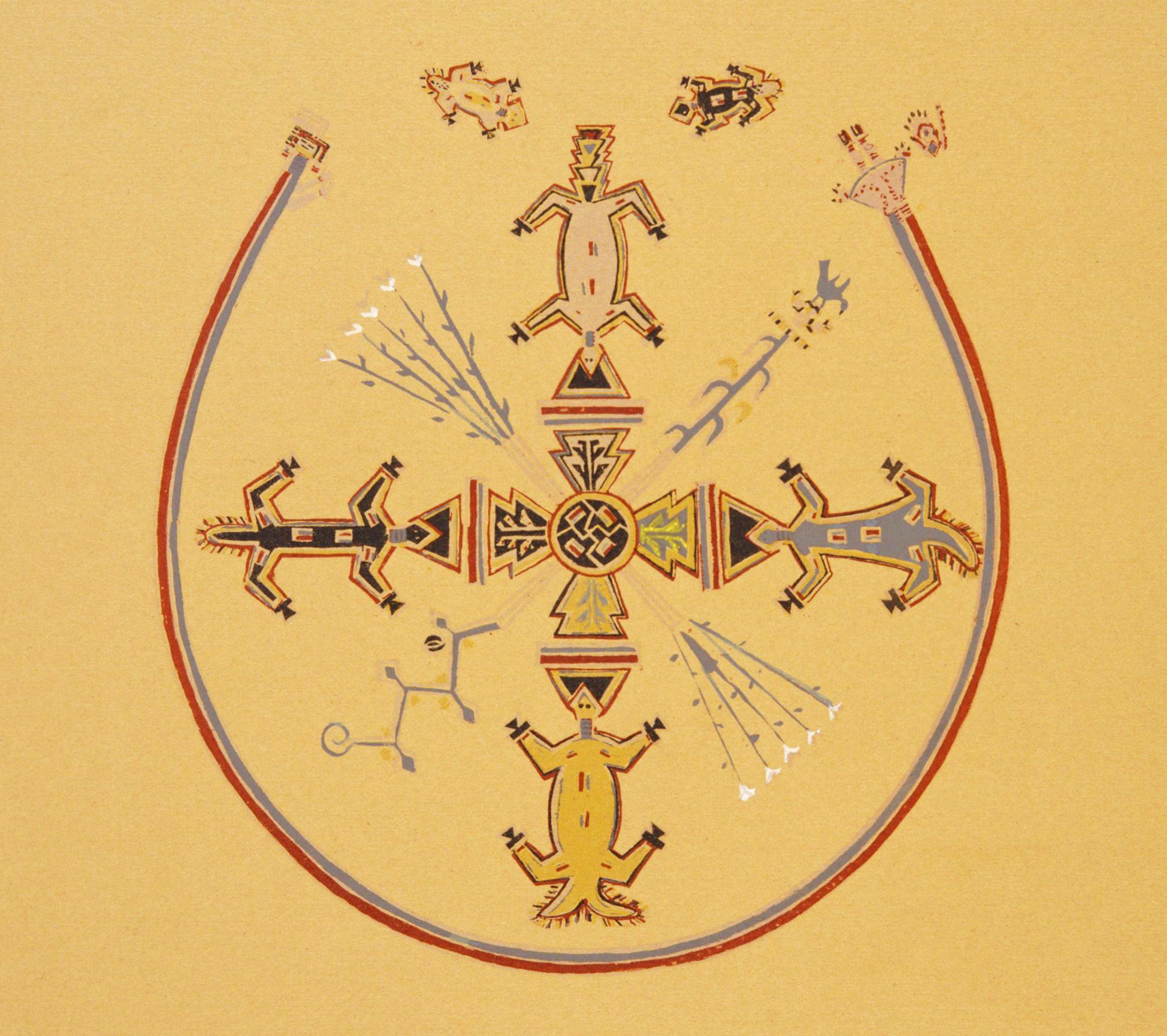 Hail and Water Chant (Navajo Sand Painting) Hail and Water Chant (Navajo Sand Painting)
