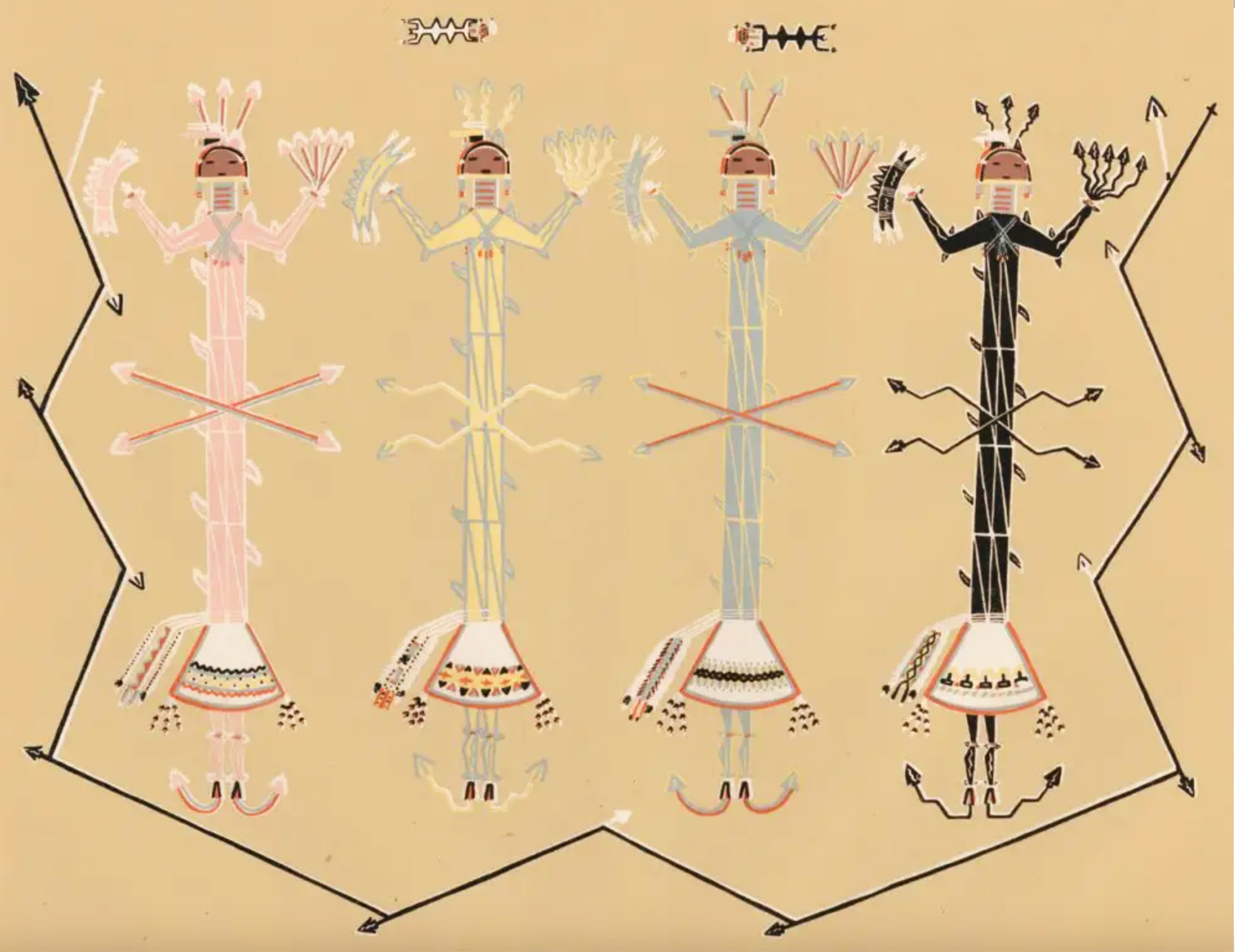 Sandpainting of the Navajo Shooting Chant Sandpainting of the Navajo Shooting Chant