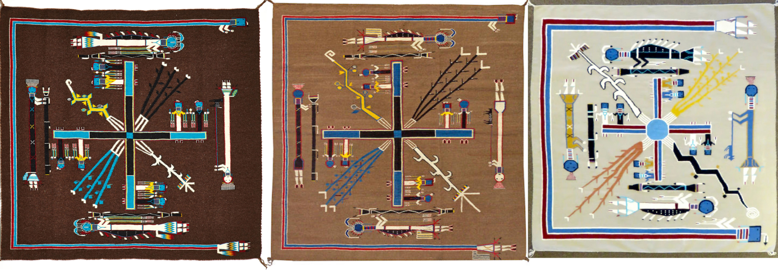 Whirling Log Sandpainting Rugs Whirling Log Sandpainting Rugs