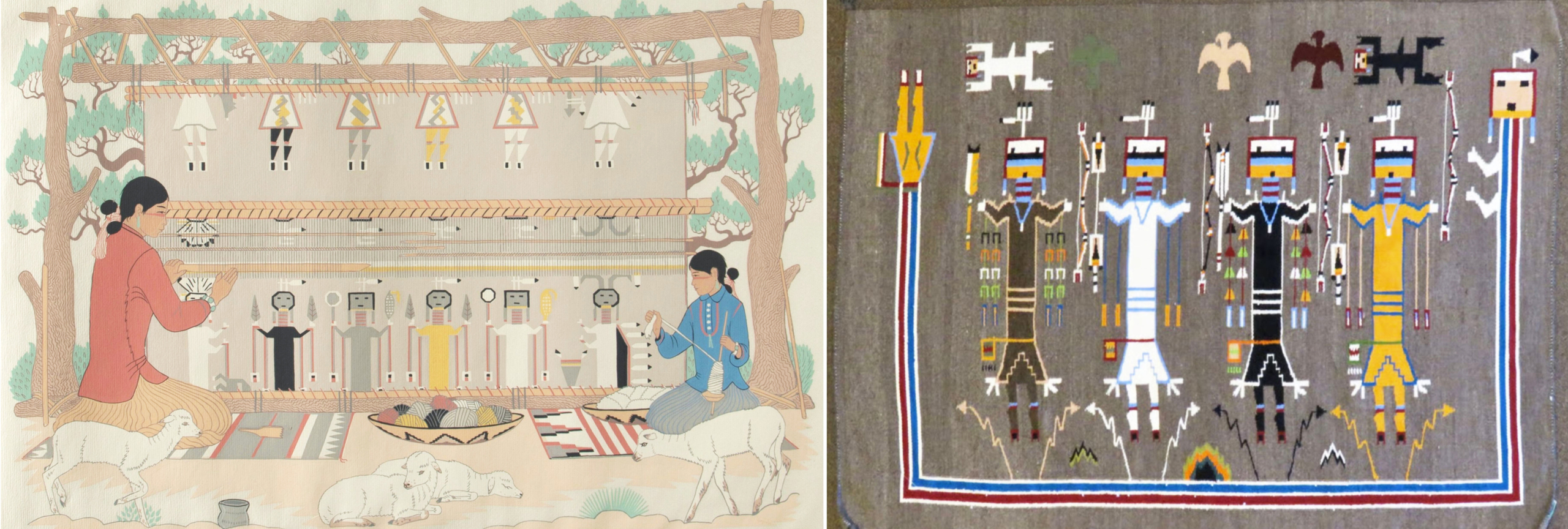 Yei silkscreen + rug Yei silkscreen + rug