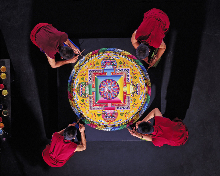 Tibetan Buddhist Sandpainting Tibetan Buddhist Sandpainting