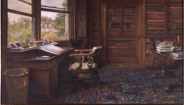 The Empty Chair by Sir Samuel Luke Fildes, R. A. (1844-1927). Watercolour on paper. 1870. Collection: The Free Library of Philadelphia.