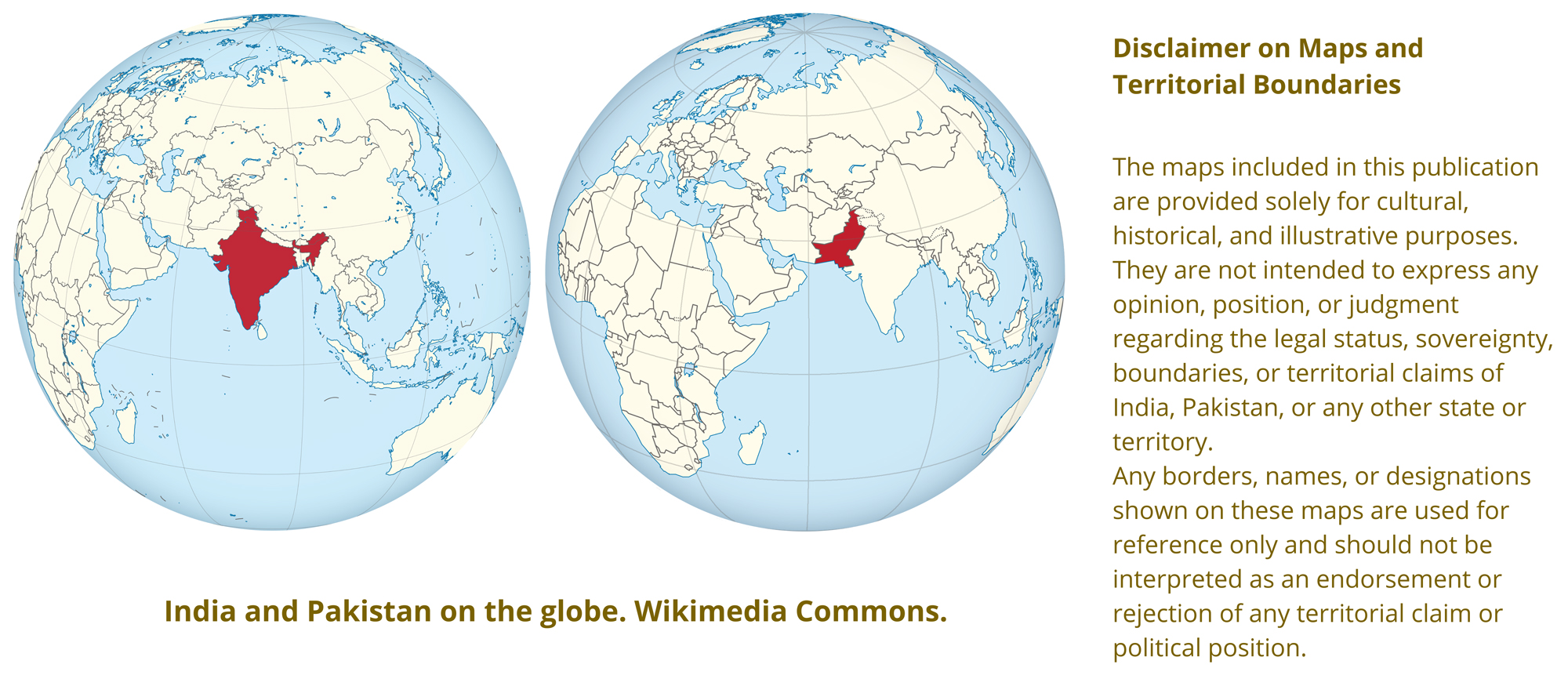 India and Pakistan on the globe - Wikimedia Commons