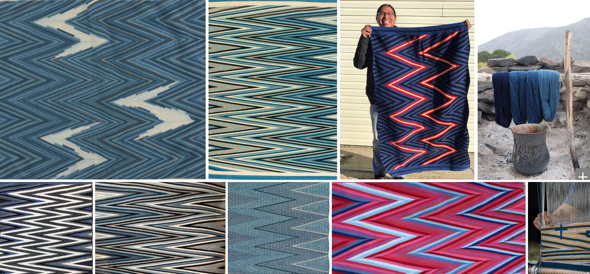 Navajo weaver Kevin Aspaas Navajo weaver Kevin Aspaas