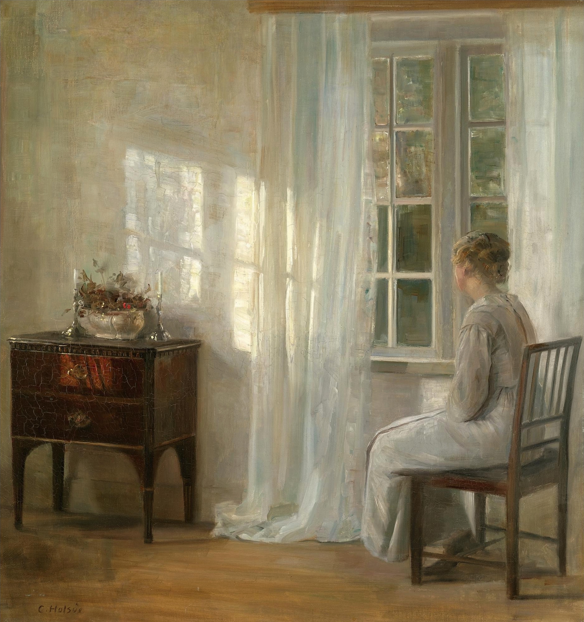 Carl Vilhelm Holsøe (Aarhus, 12 March 1863 – Asserbo, 7 November 1935), Waiting by the Window