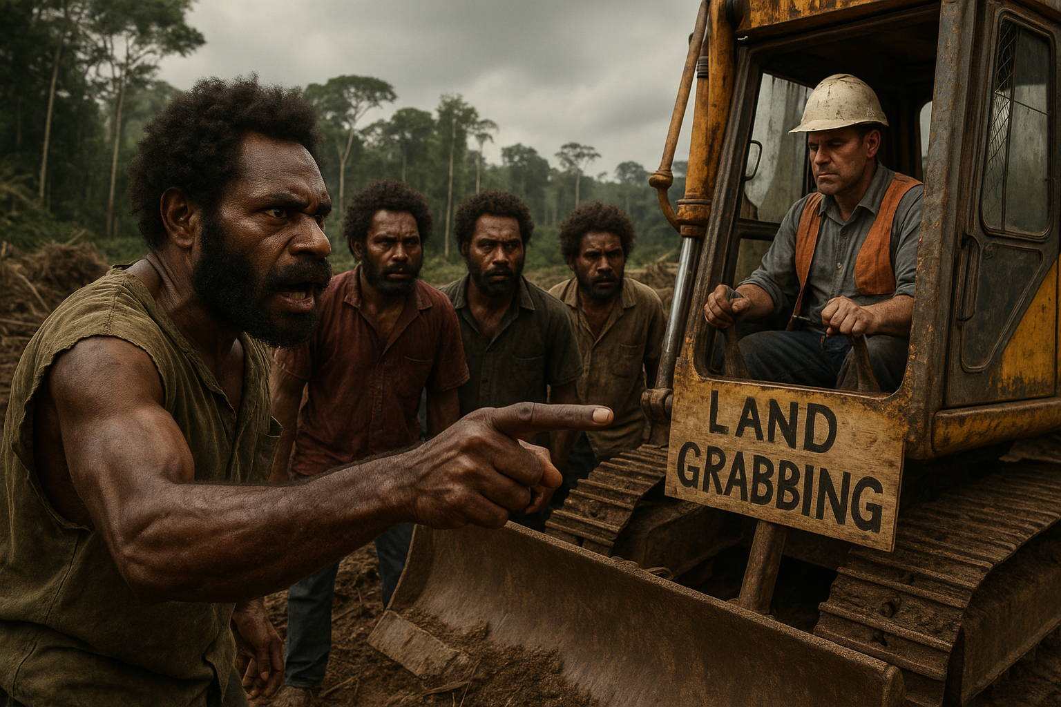 AI generated image - Land Grabbing