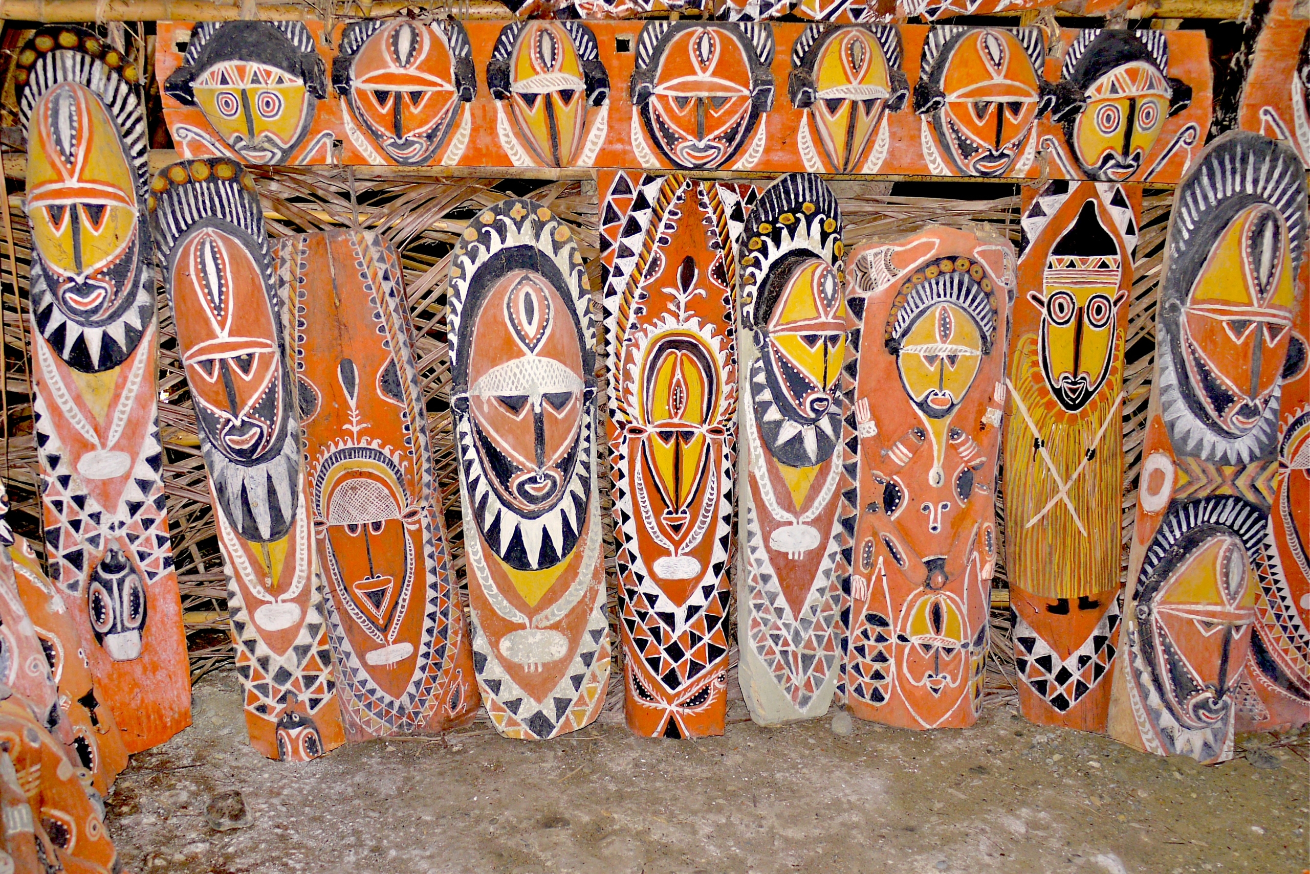 Abelam Art in a haus tambaran