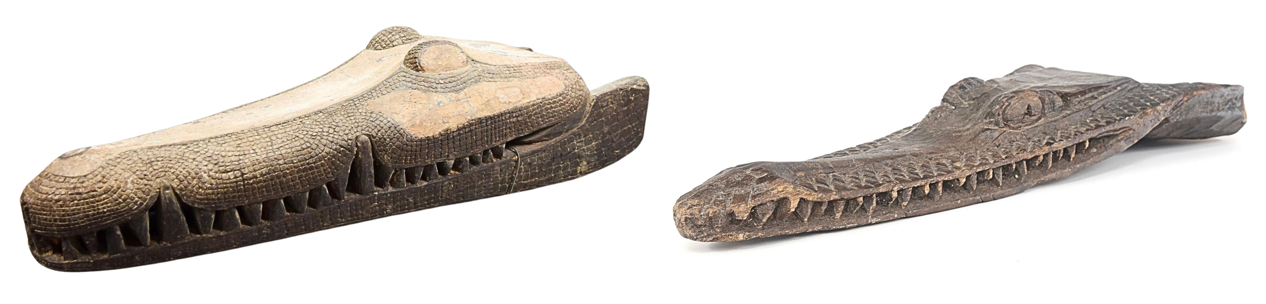 Crocodile-shaped Canoe Prows 1