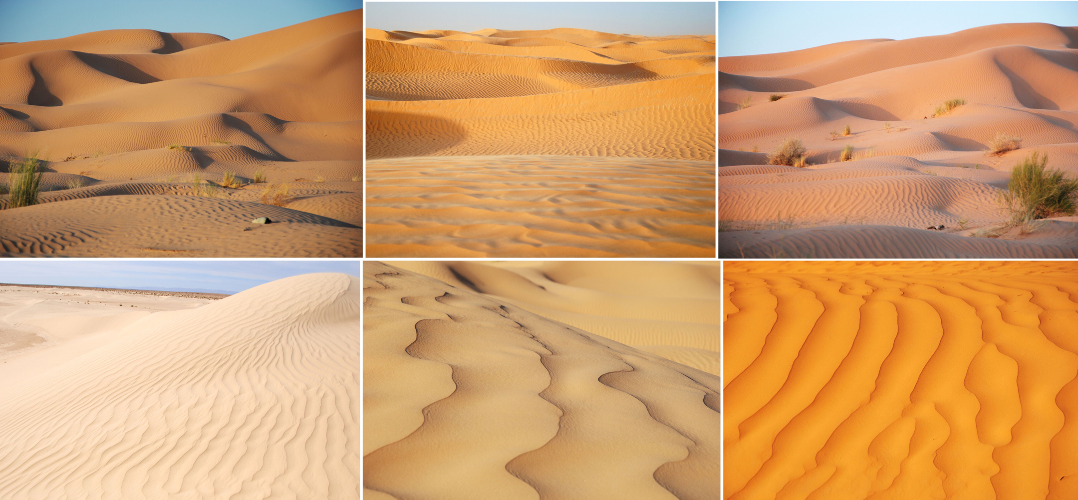 Colors of the Sahara dunes