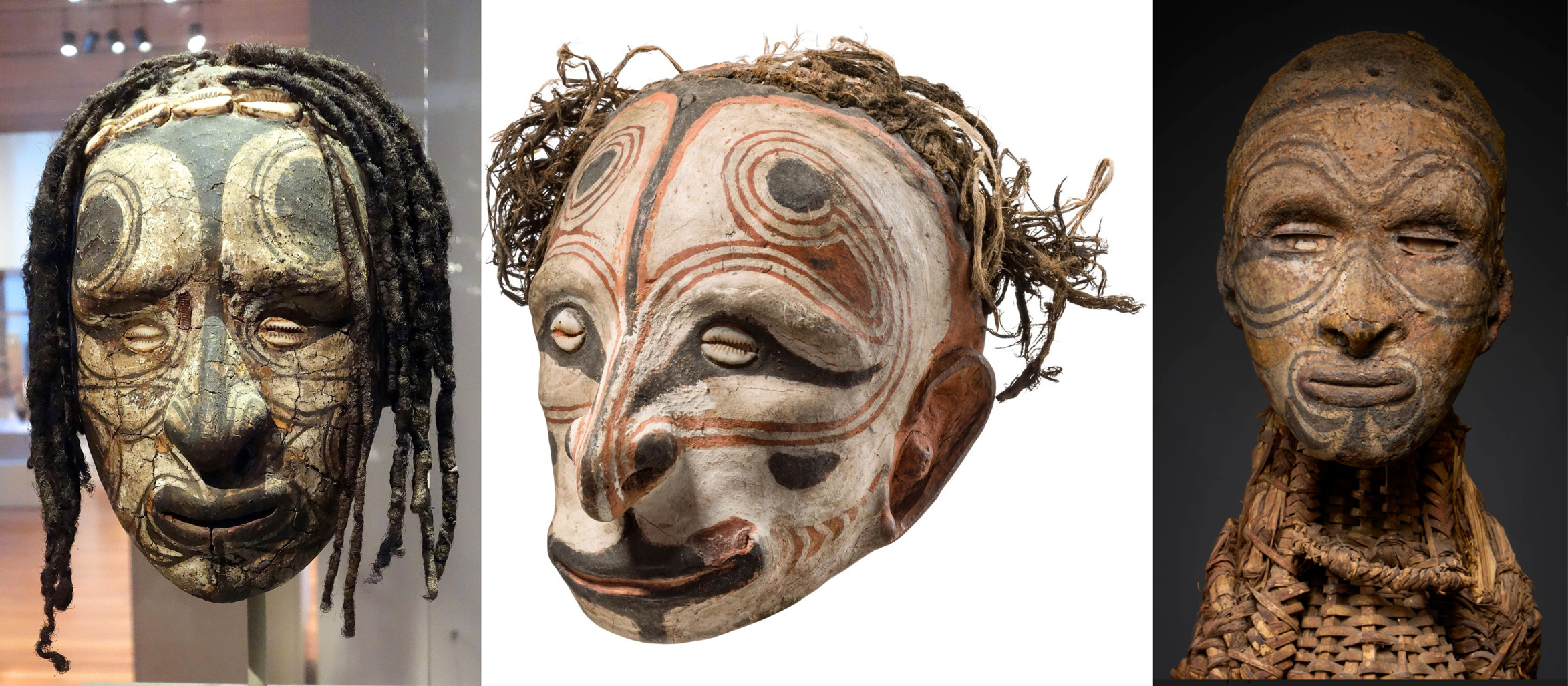 Ovemodeled Iatmul Skulls