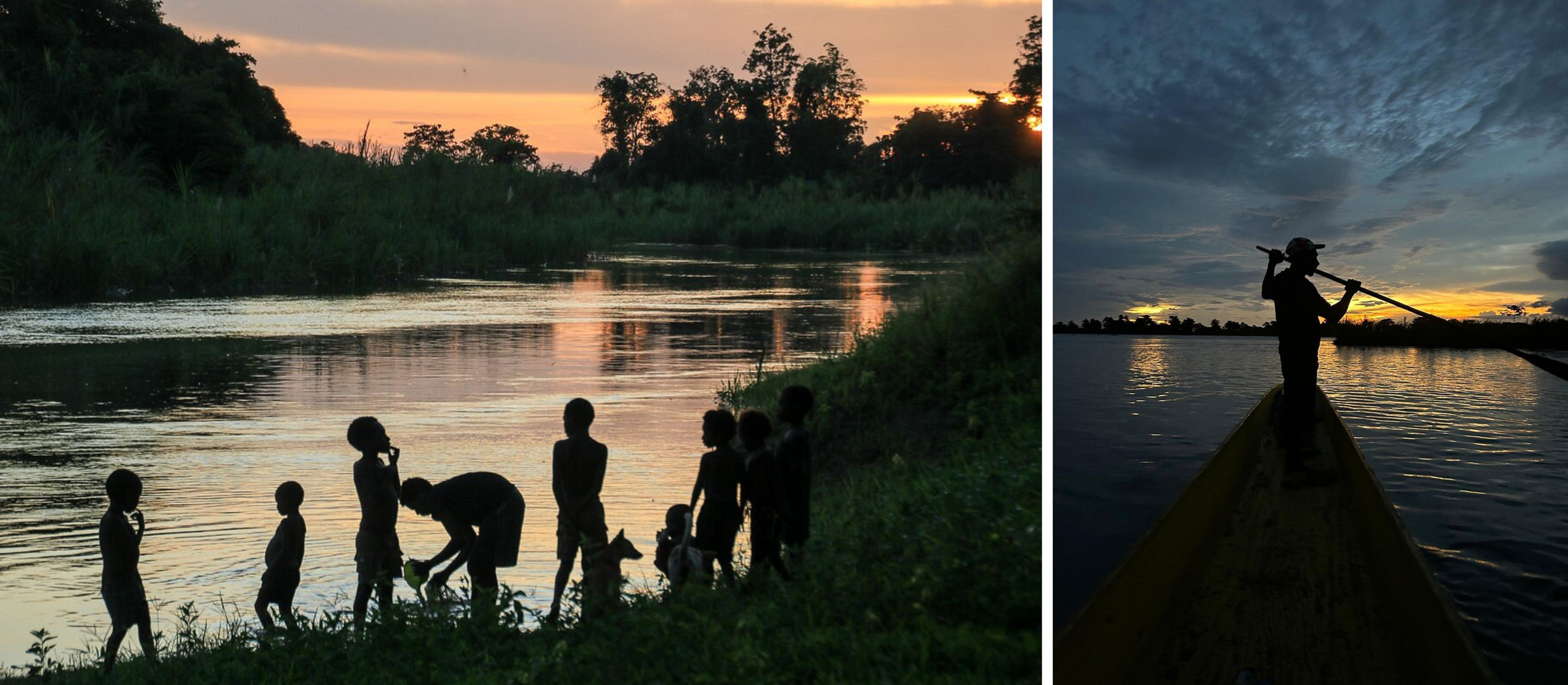 Sunset on the Sepik River