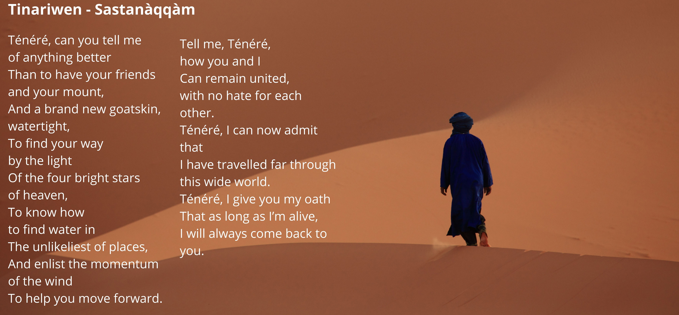 Tinariwen Sastanaqqam