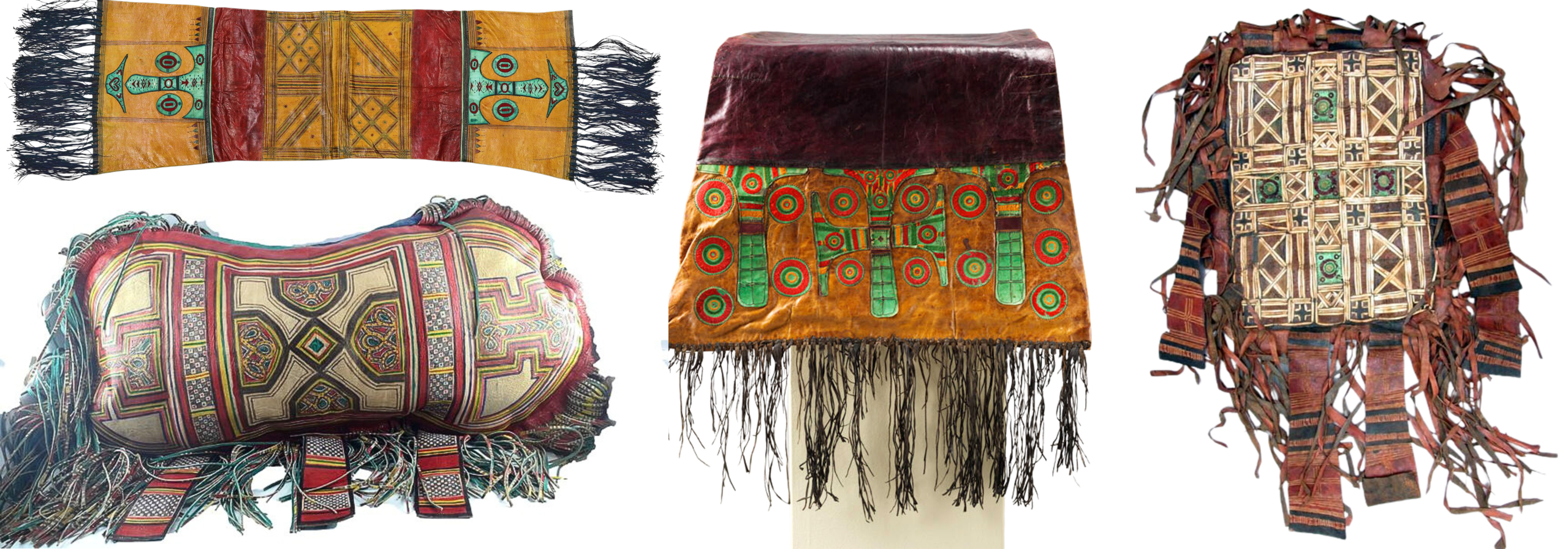 Leather cushions and bag Leather cushions and bag