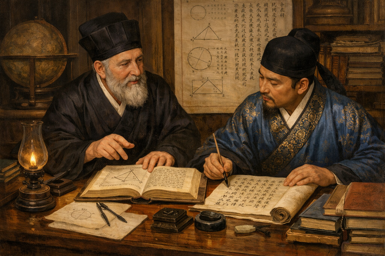 Matteo Ricci and Xu Guangqi working together