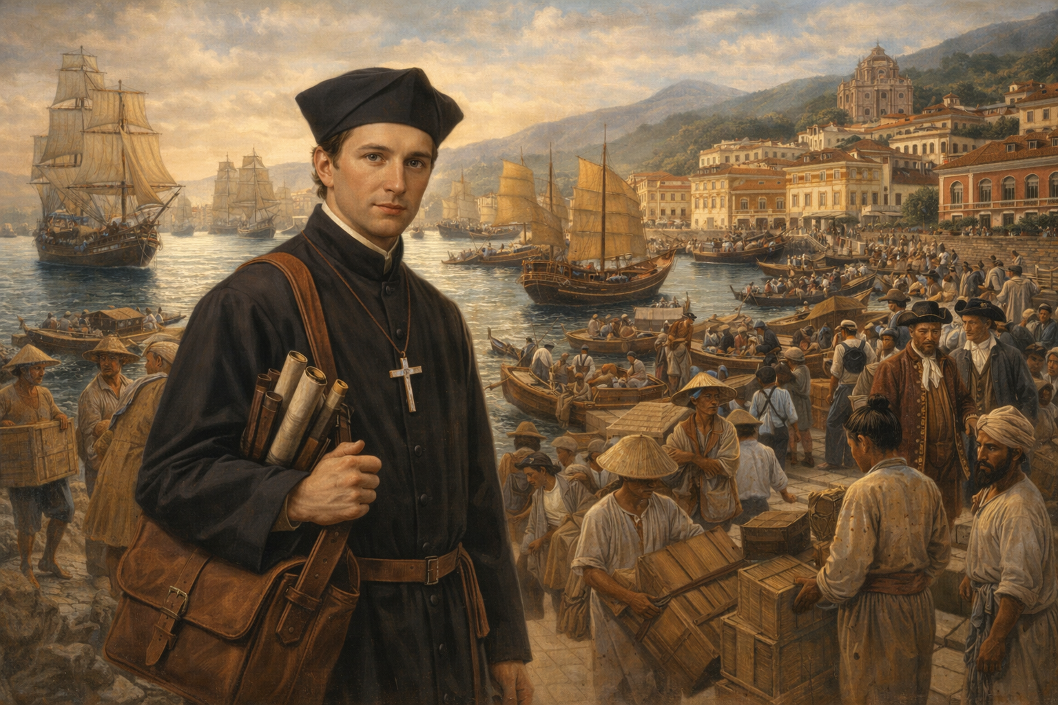 Castiglione arrives in Macao