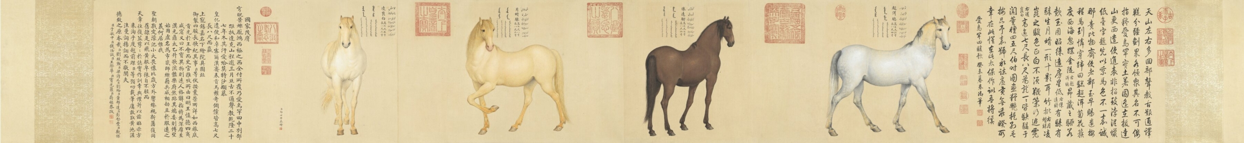 Castiglione, Four Afghan Steeds