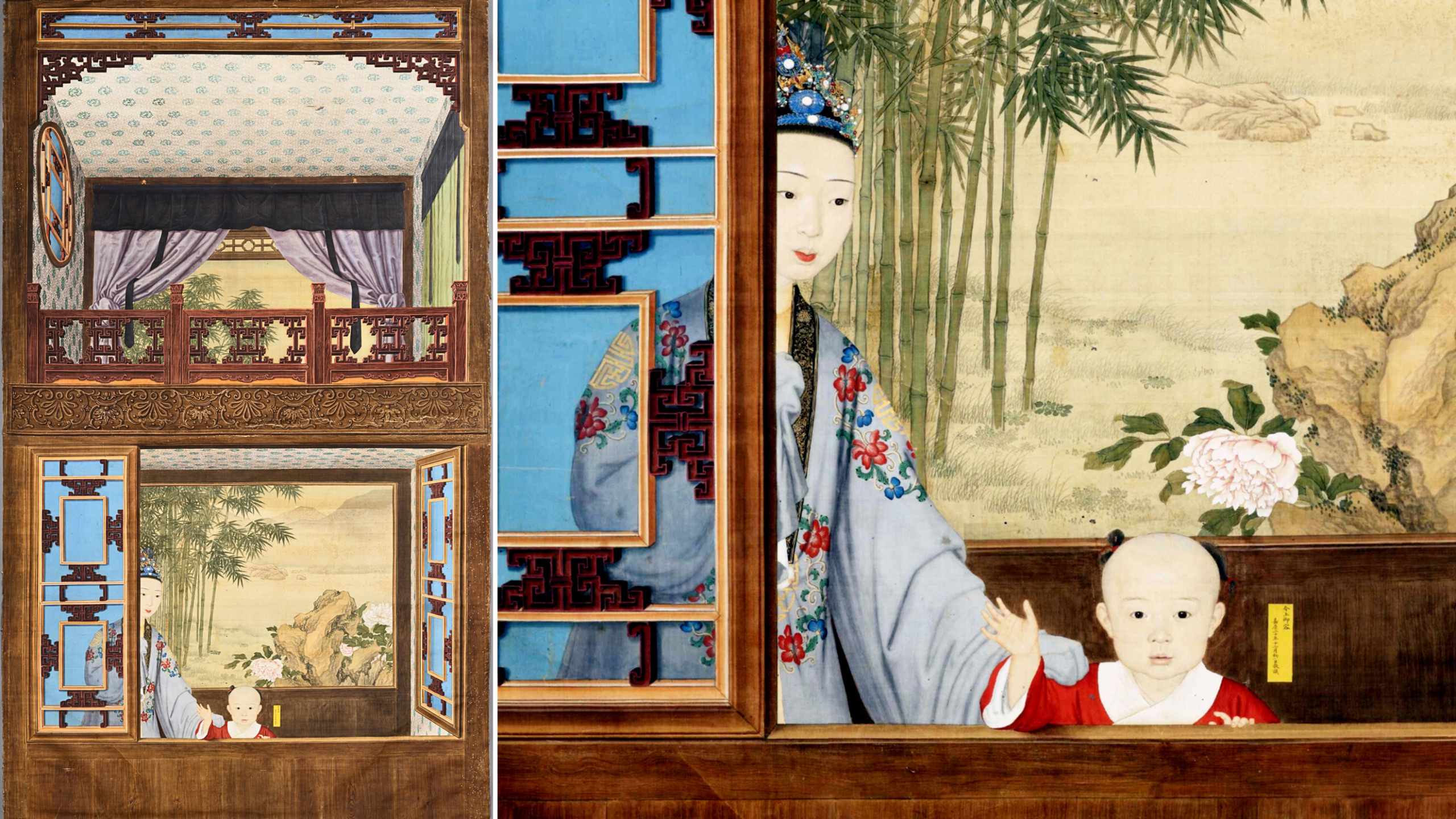 Castiglione, Consort of the Qianlong Emperor with the Young Jiaqing