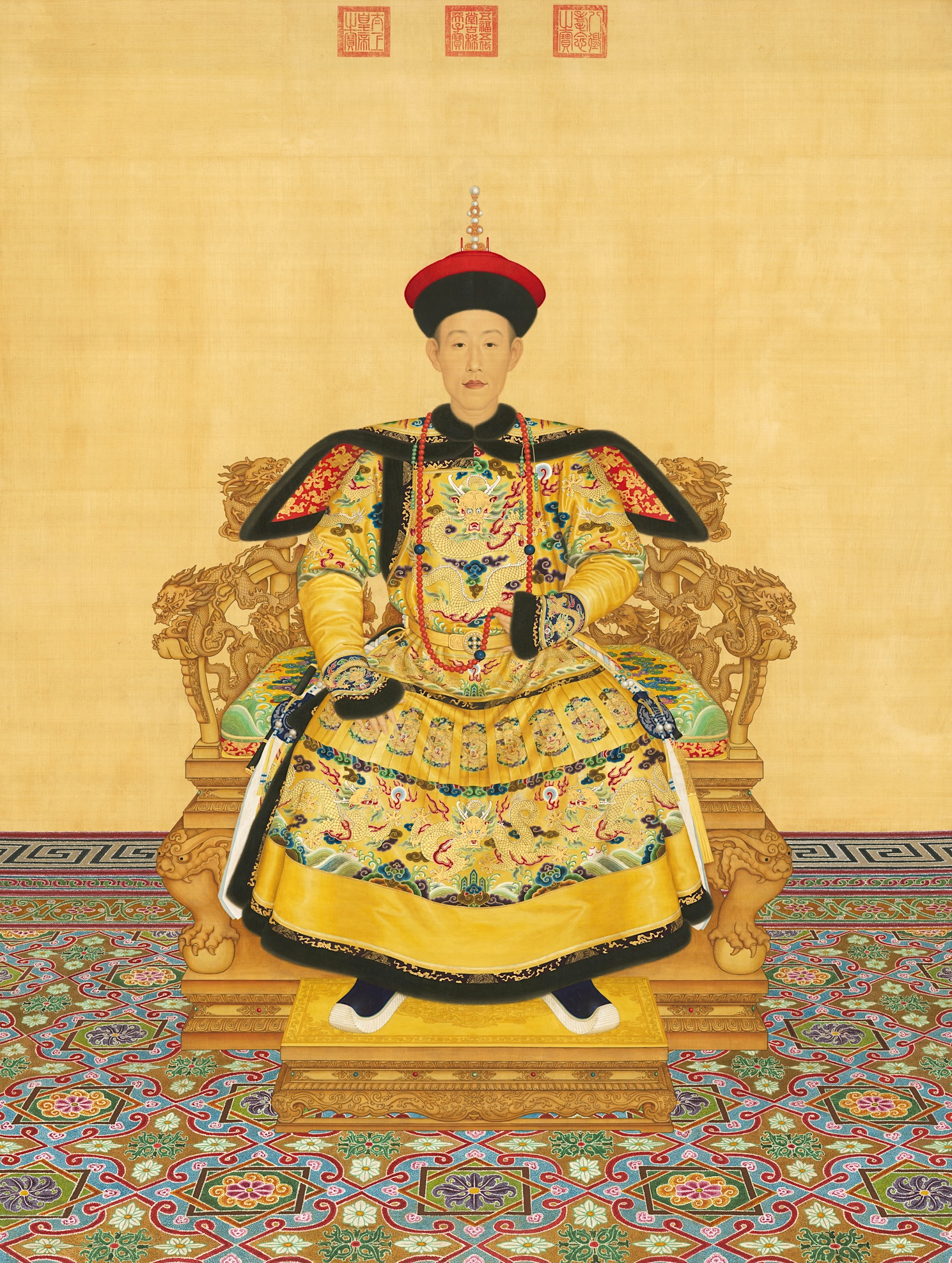 Giuseppe Castiglione, Portrait of the Qianlong Emperor in Court Dress