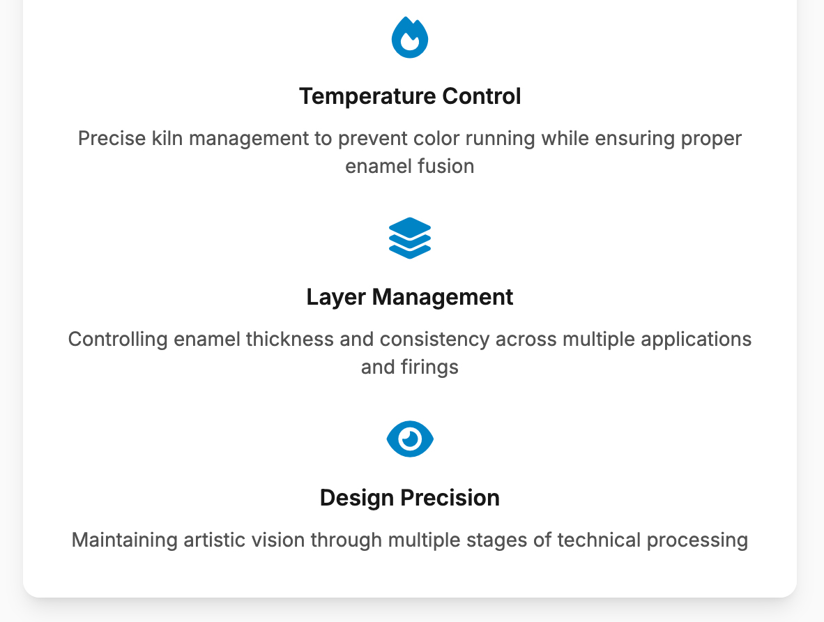 Sgraffito main challenges