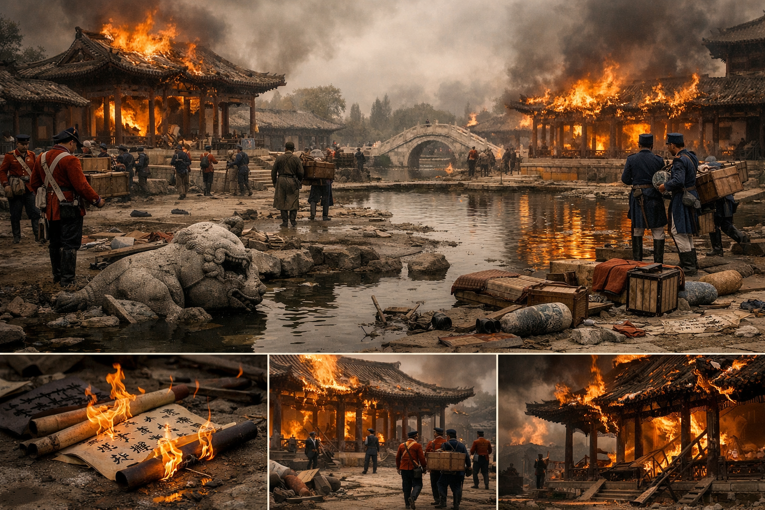 2destruction of the Old Summer Palace destruction of the Old Summer Palace